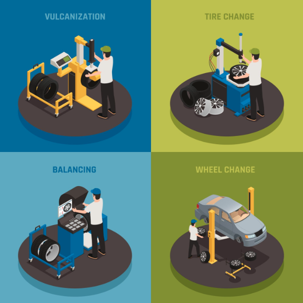 Express services like wheel balancing and tire rotations